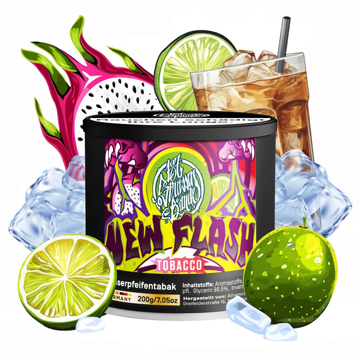 187 Shisha Tabak 200g - New Flash