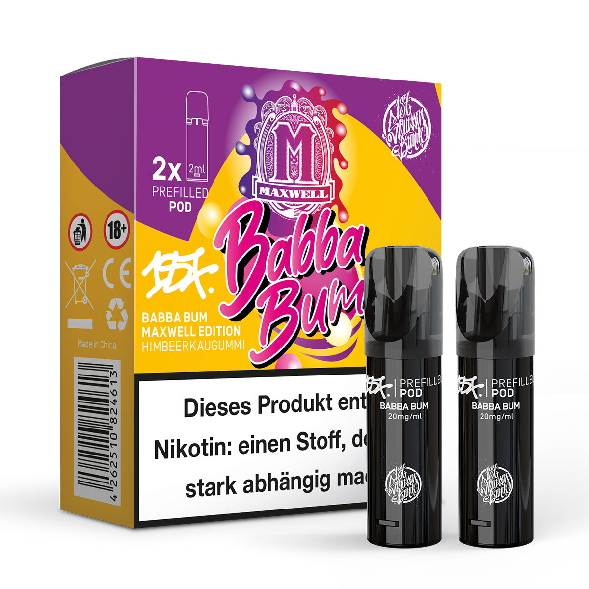 Babba Bum - Maxwell Edition - 20mg/ml - Prefilled Pods (MatchBar) (2 Stück)