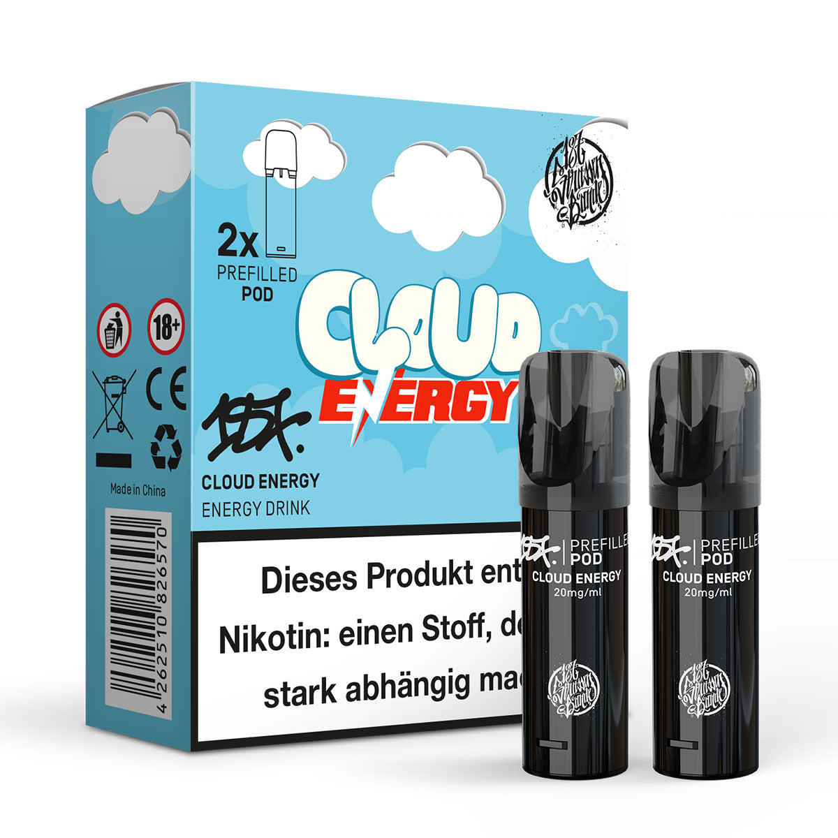 Cloud Energy - 20mg/ml - Prefilled Pods (MatchBar) (2 Stück)