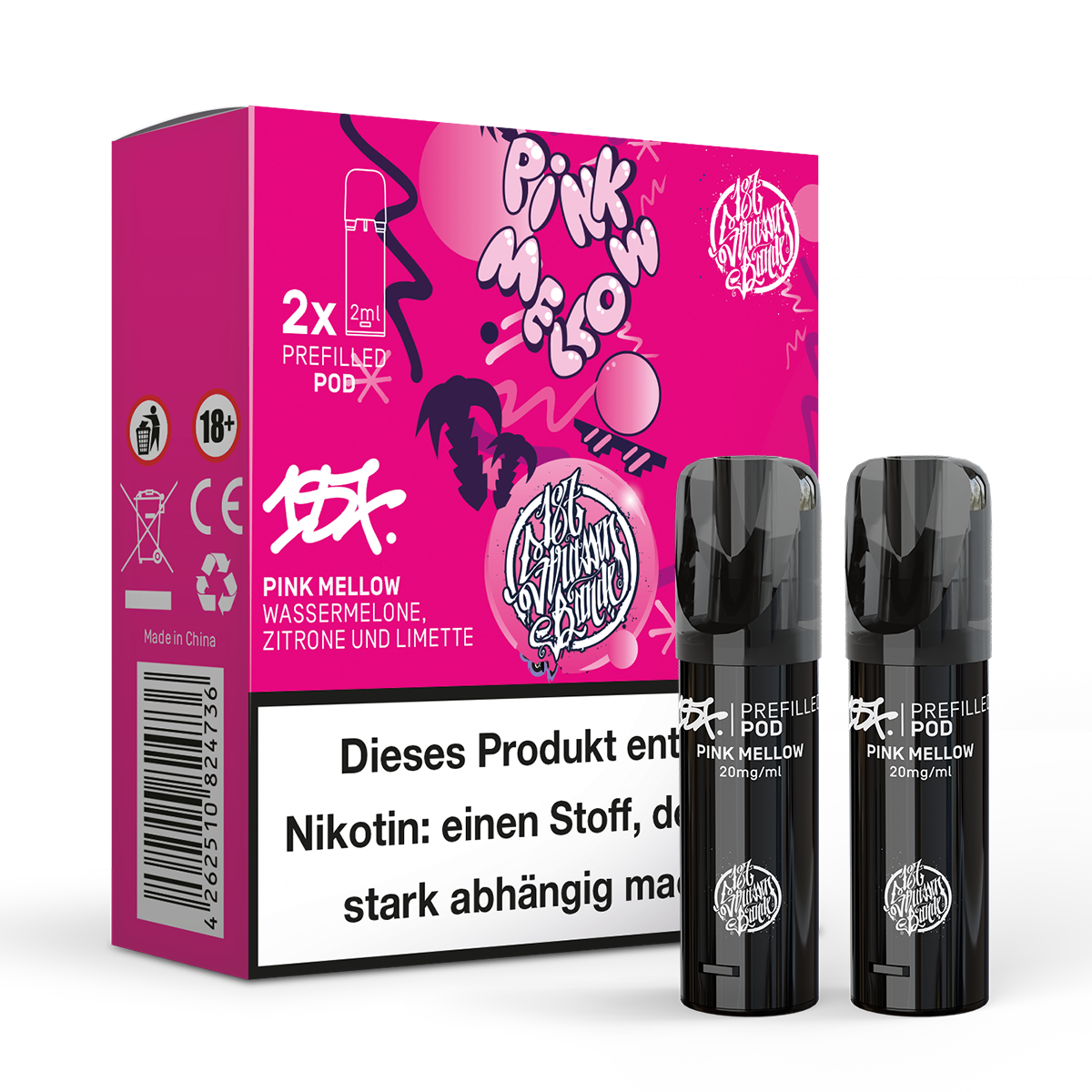 Pink Mellow - 20mg/ml - Prefilled Pods (MatchBar) (2 Stück)