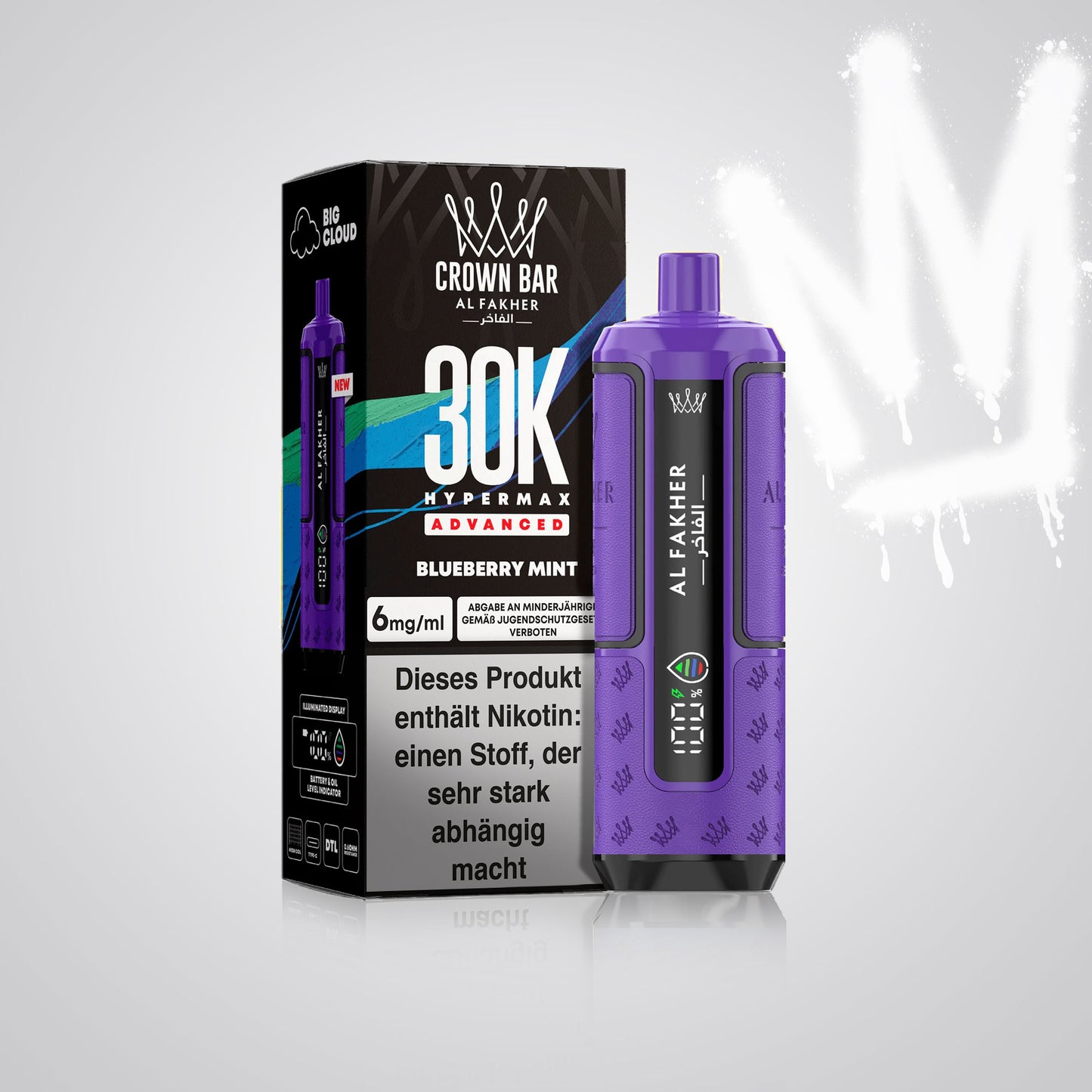 Blueberry Mint - Al Fakher 30K Hypermax
