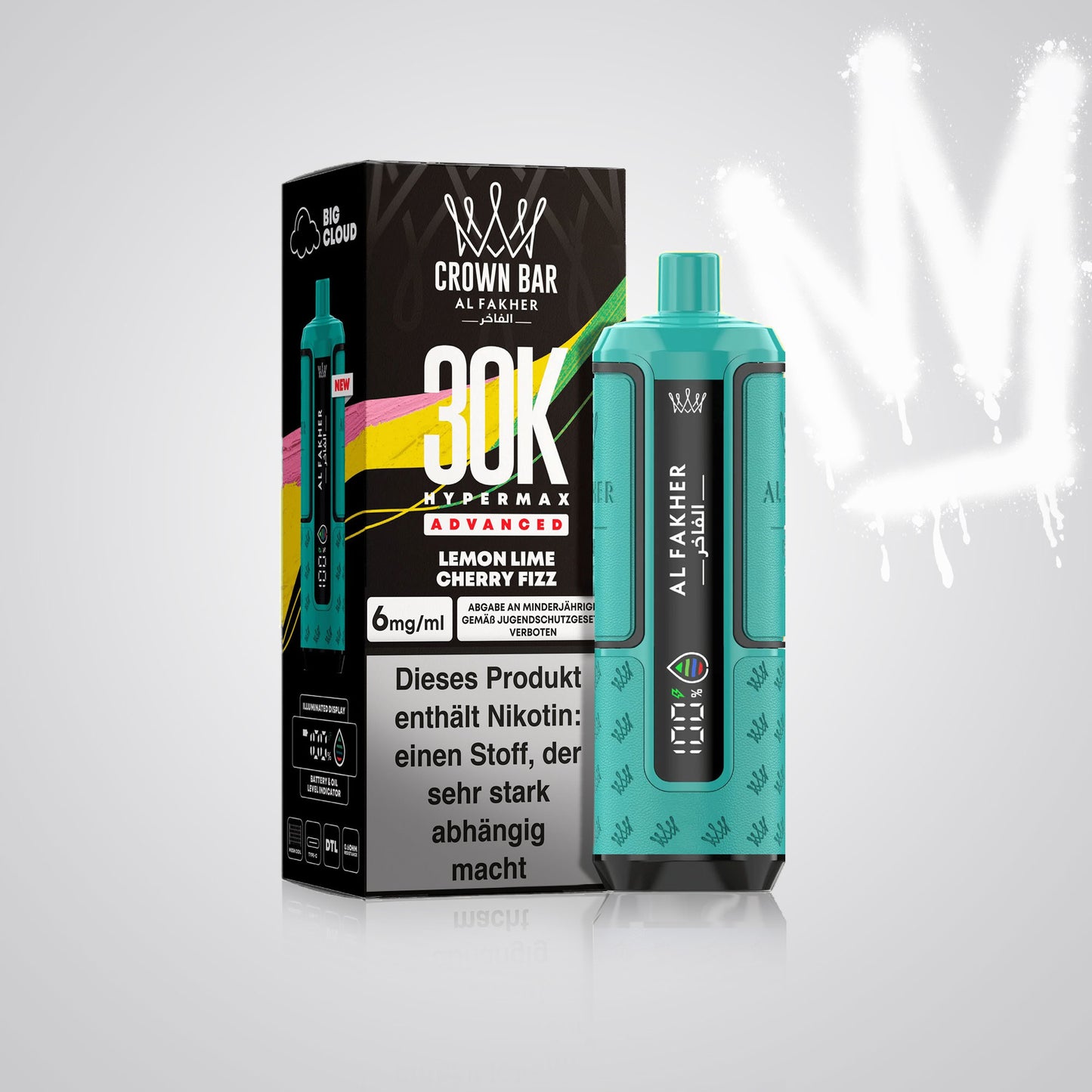 Lemon Lime Cherry Fizz - Al Fakher 30K Hypermax