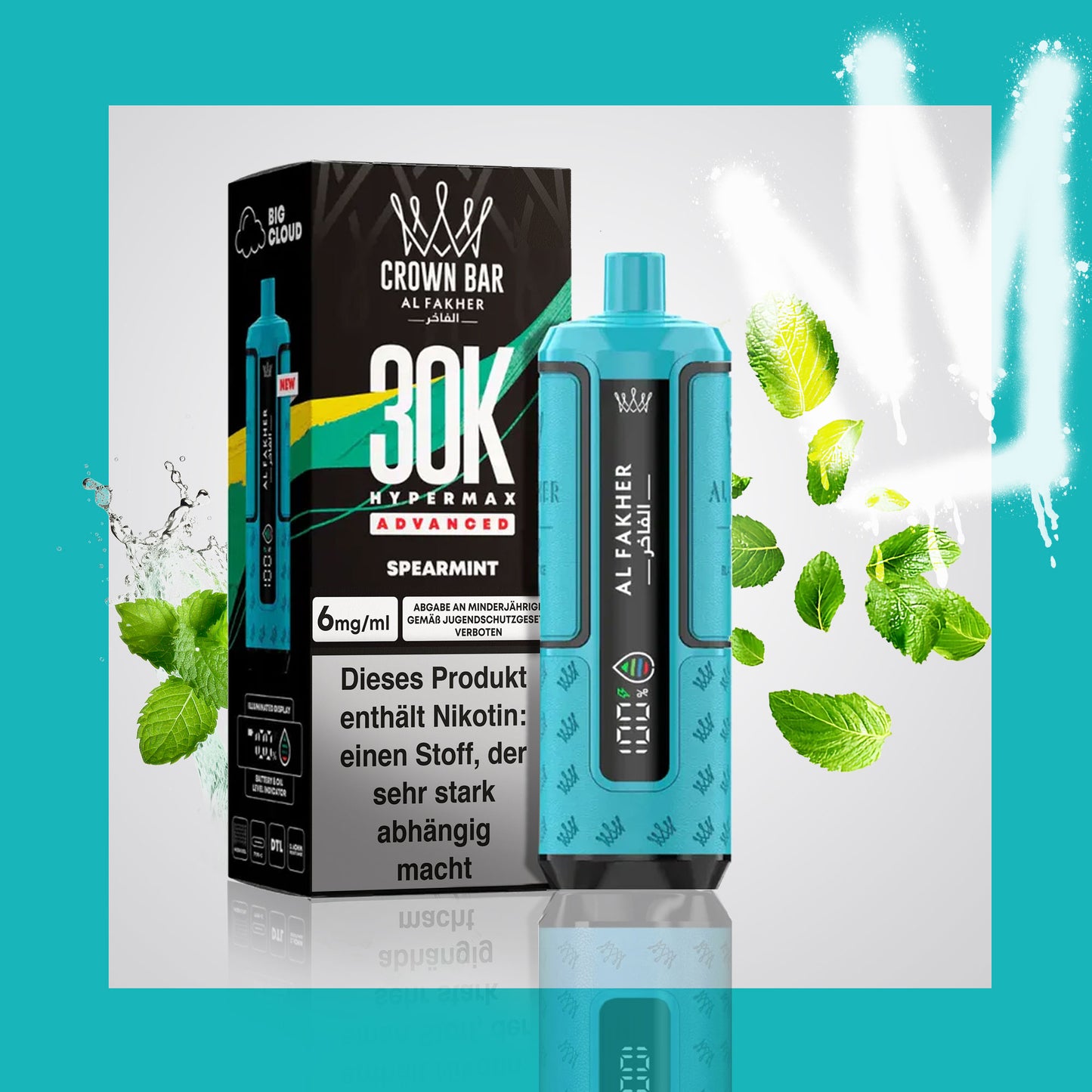 Al Fakher 30K Hypermax - Spearmint