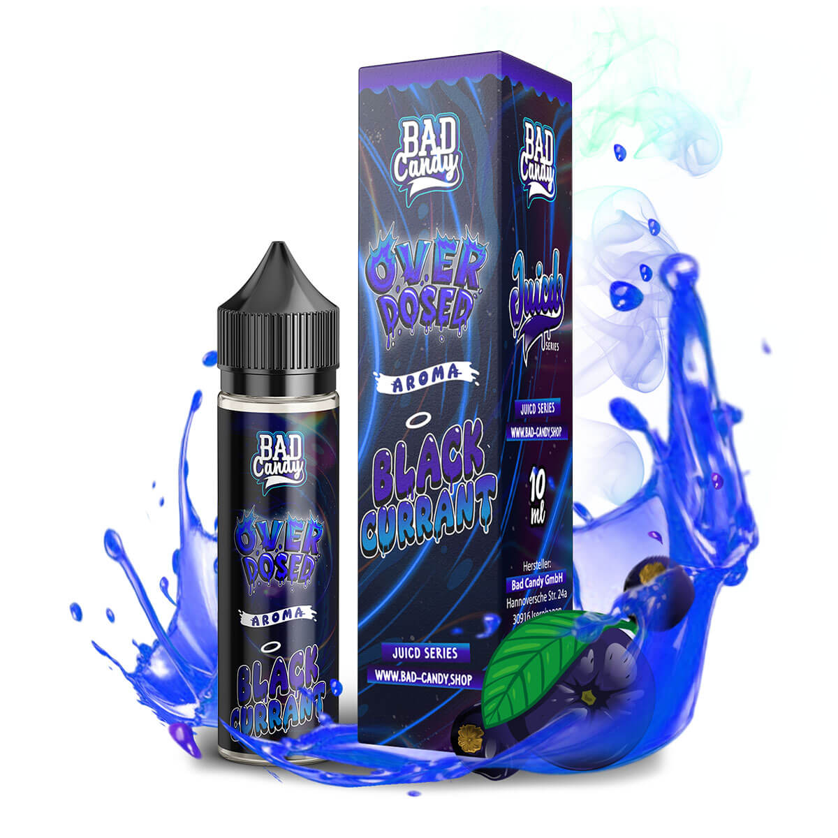 Juicd Overdosed - Blackcurrant - 10ml Aroma (Longfill)