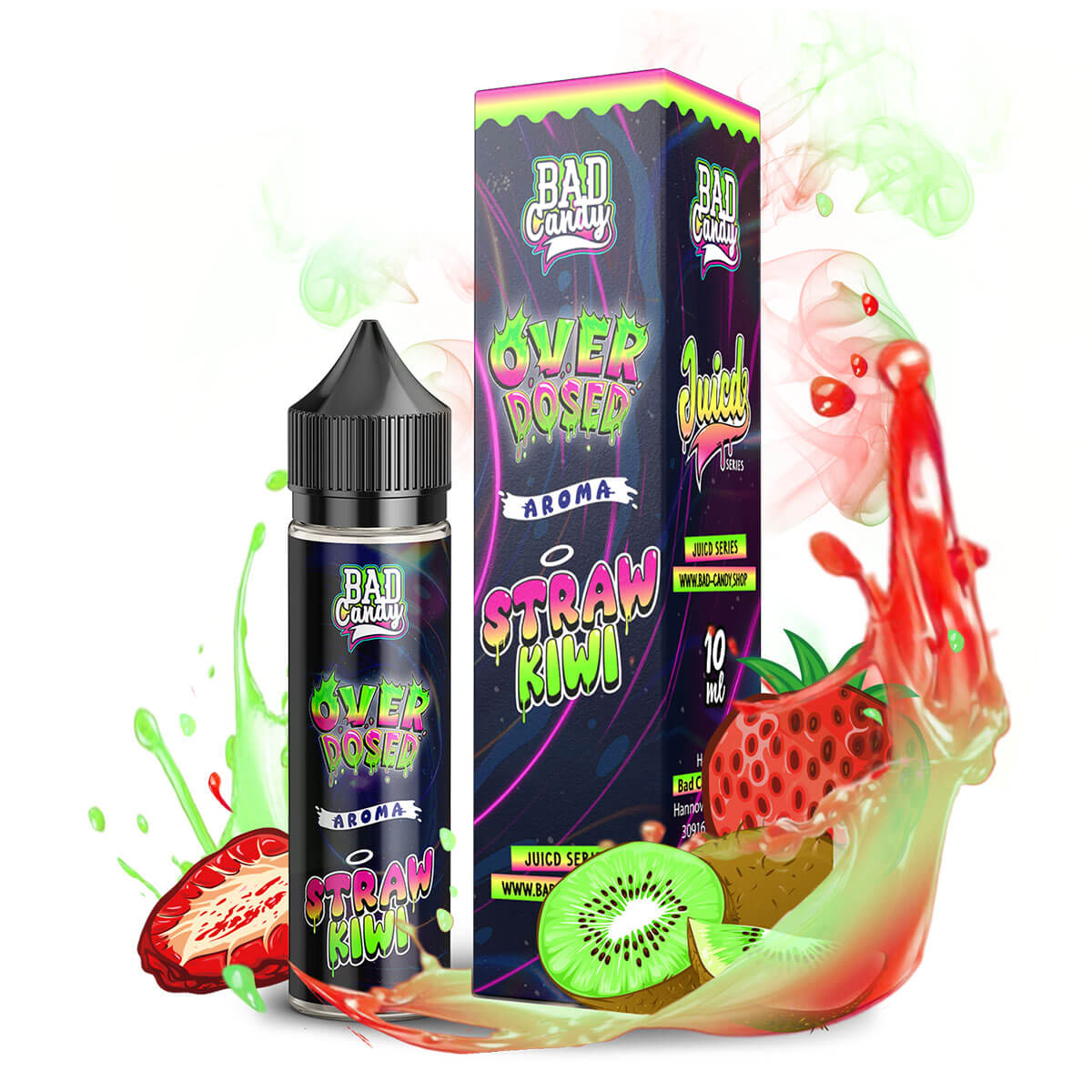 Juicd Overdosed - Straw Kiwi - 10ml Aroma (Longfill)