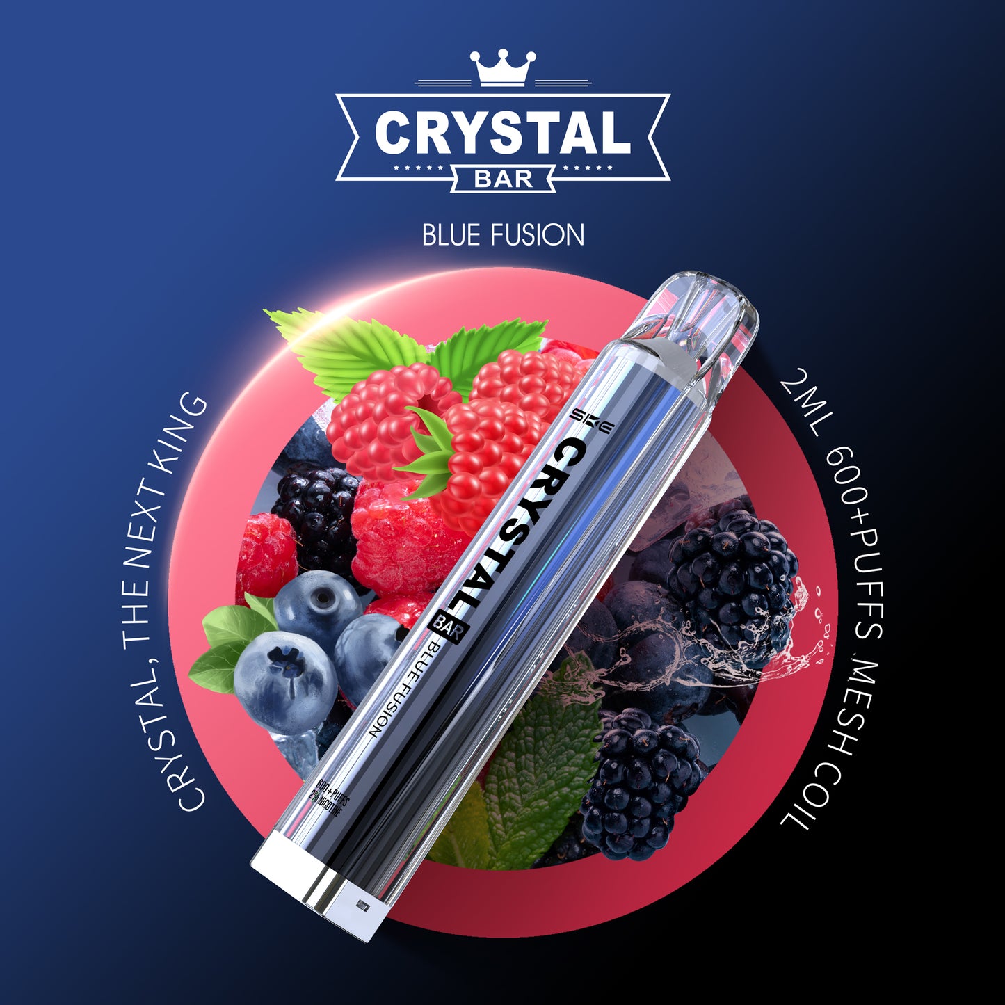 SKE Crystal Bar 600 - Blue Fusion