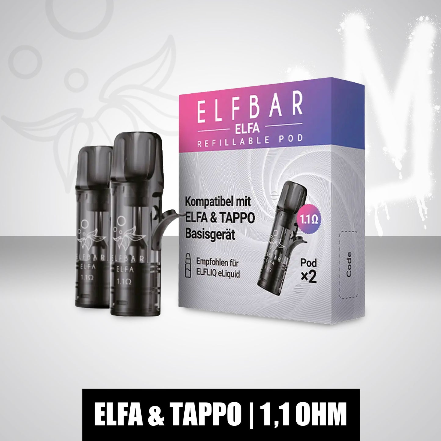 ELF Bar - ELFA - Refillable Pods (2 Stück) - 1,1 Ohm