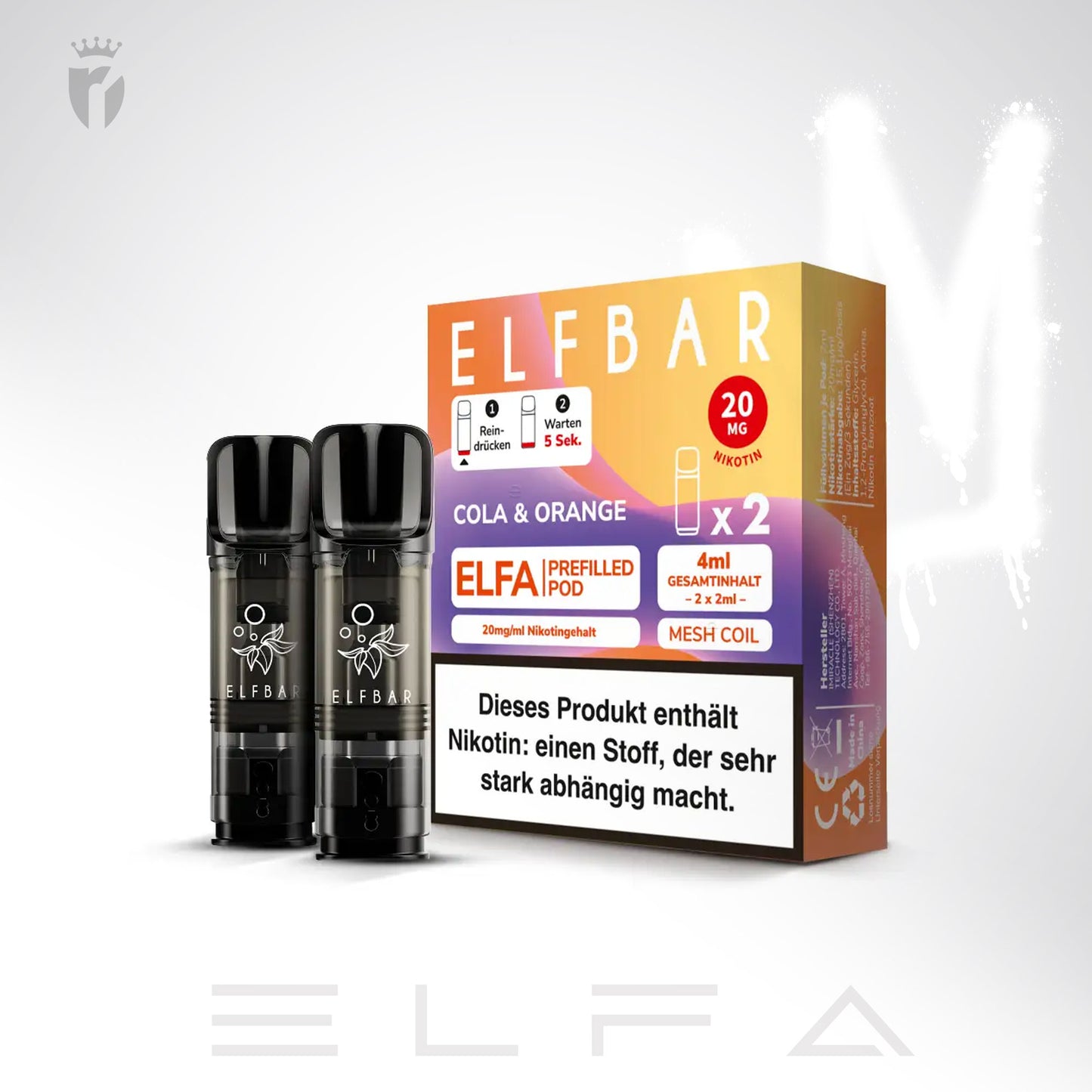 Cola & Orange - 20mg/ml - Prefilled Pods (MatchBar) (2 Stück)