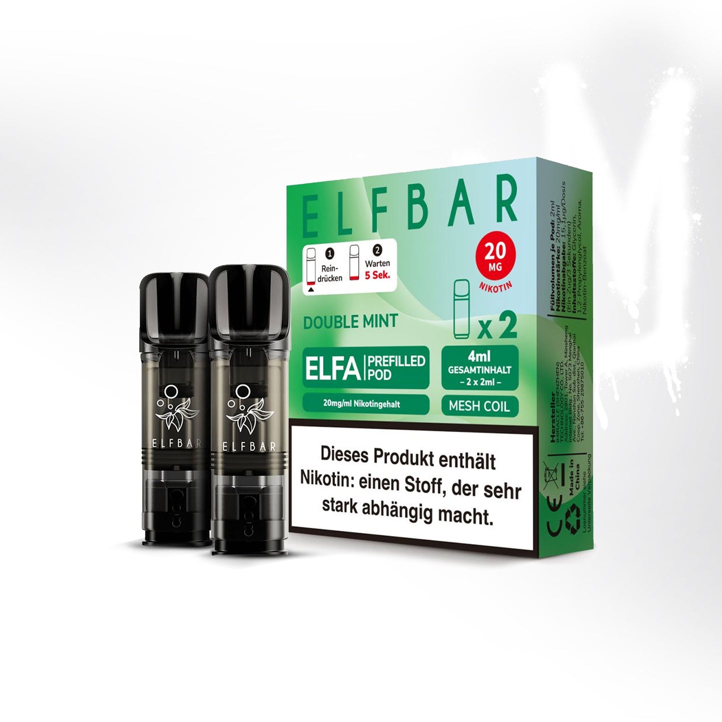 Double Mint - 20mg/ml - Prefilled Pods (MatchBar) (2 Stück)