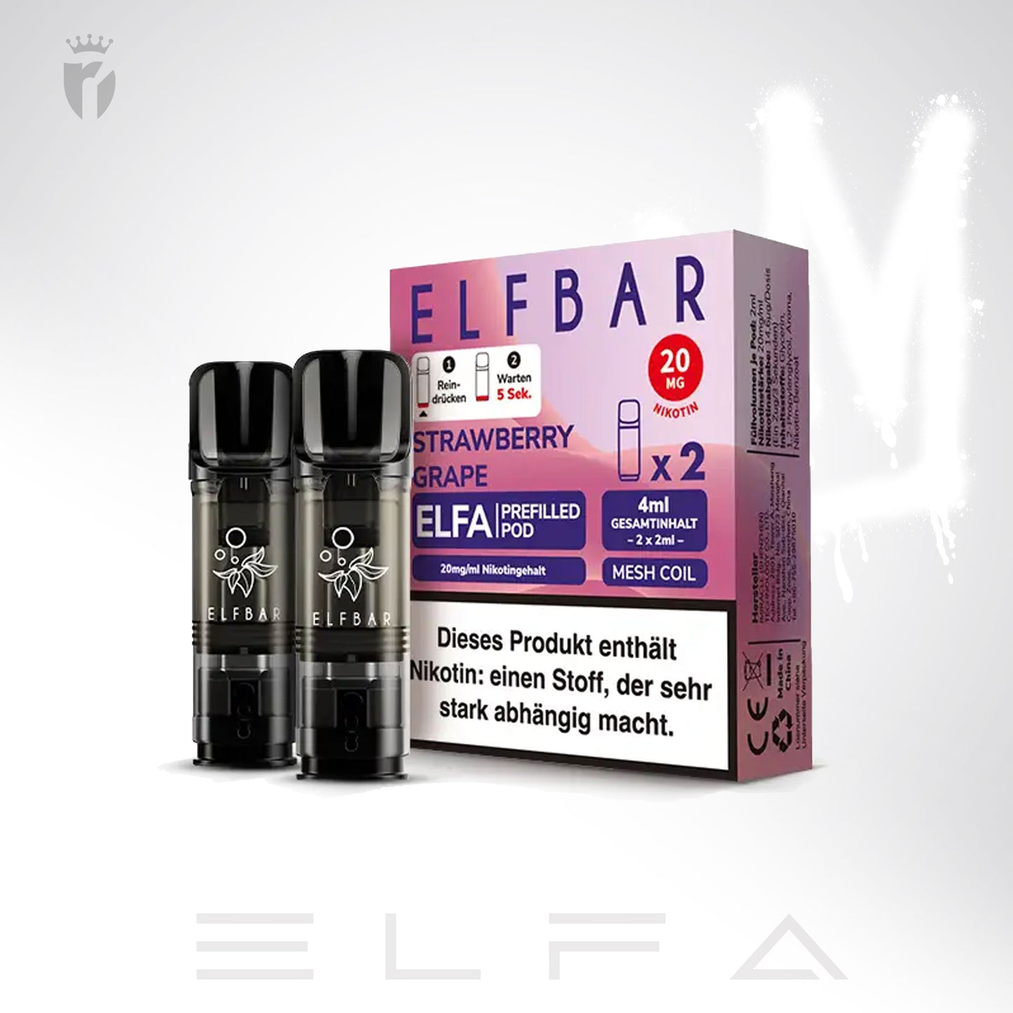Strawberry Grape - 20mg/ml - Prefilled Pods (MatchBar) (2 Stück)