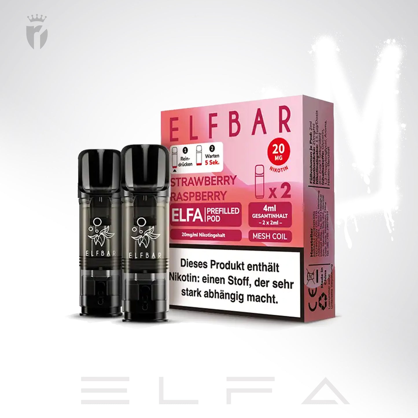 Strawberry Raspberry - 20mg/ml - Prefilled Pods (MatchBar) (2 Stück)