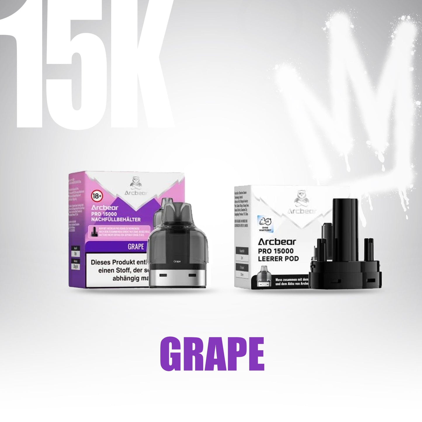 ArcBear Pro 15000 - Grape - Refill Pod