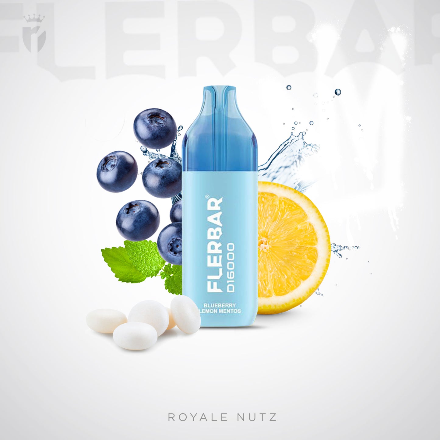 FLERBAR D16000 - Blueberry Lemon Mentos