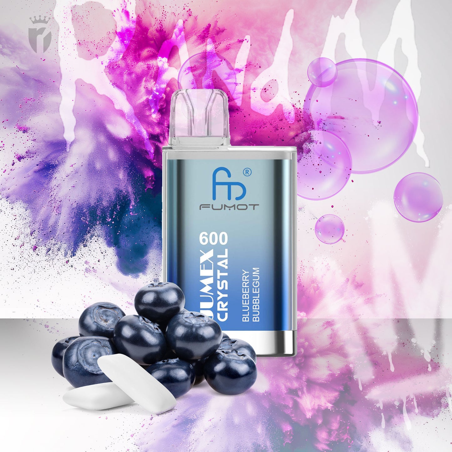 RandM Jumex Crystal 600 - Blueberry Bubble Gum