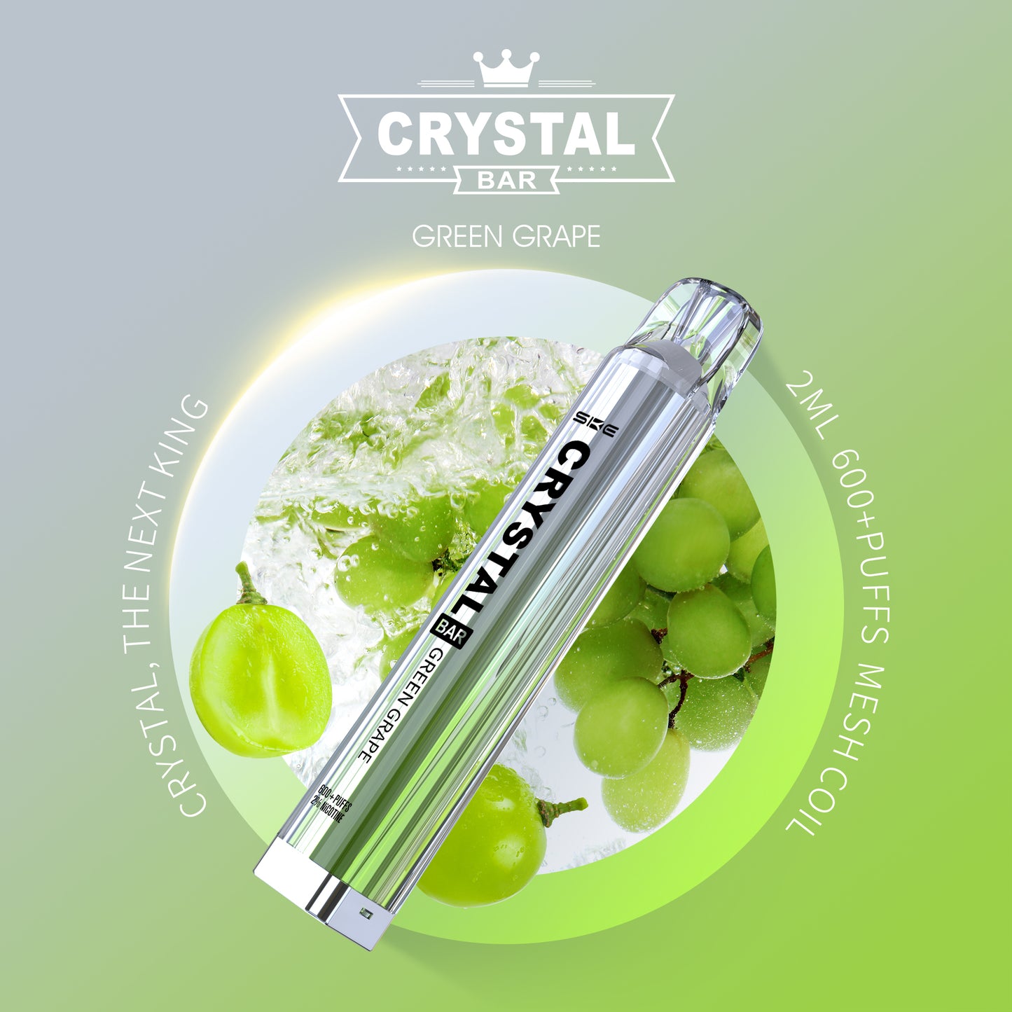 SKE Crystal Bar 600 - Green Grape