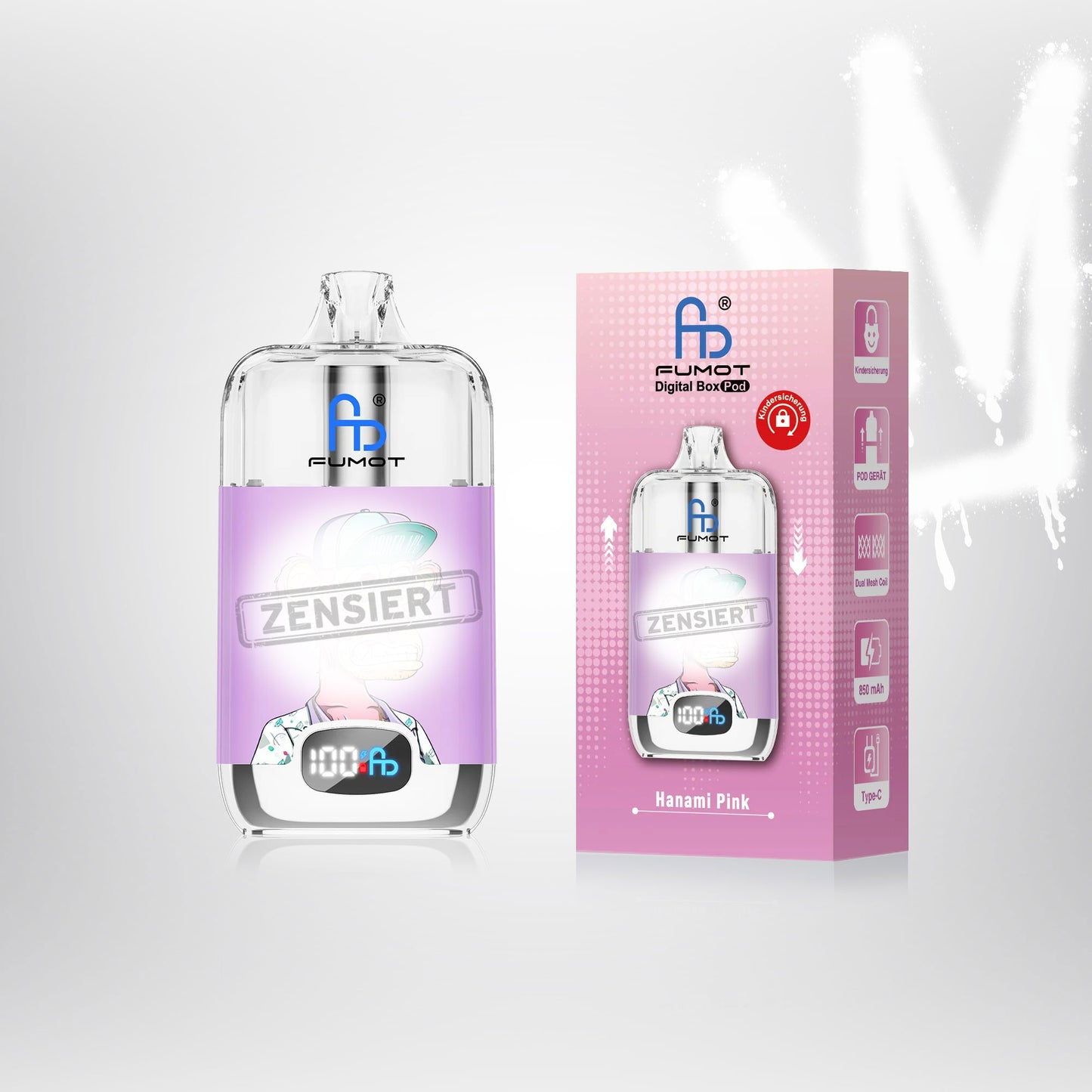 Hanami Pink - RandM Box Pod 12000 V2