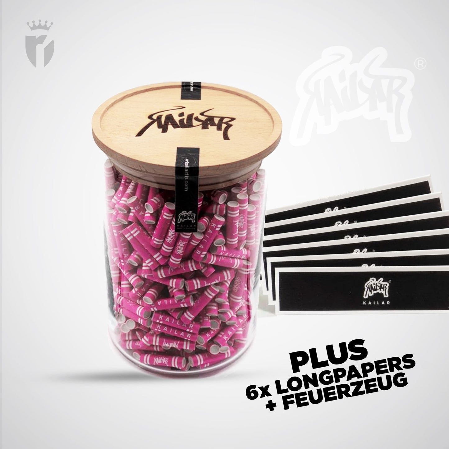 Kailar Aktivkohlefilter Cellulose Slim 6mm Glas (500 Stück)