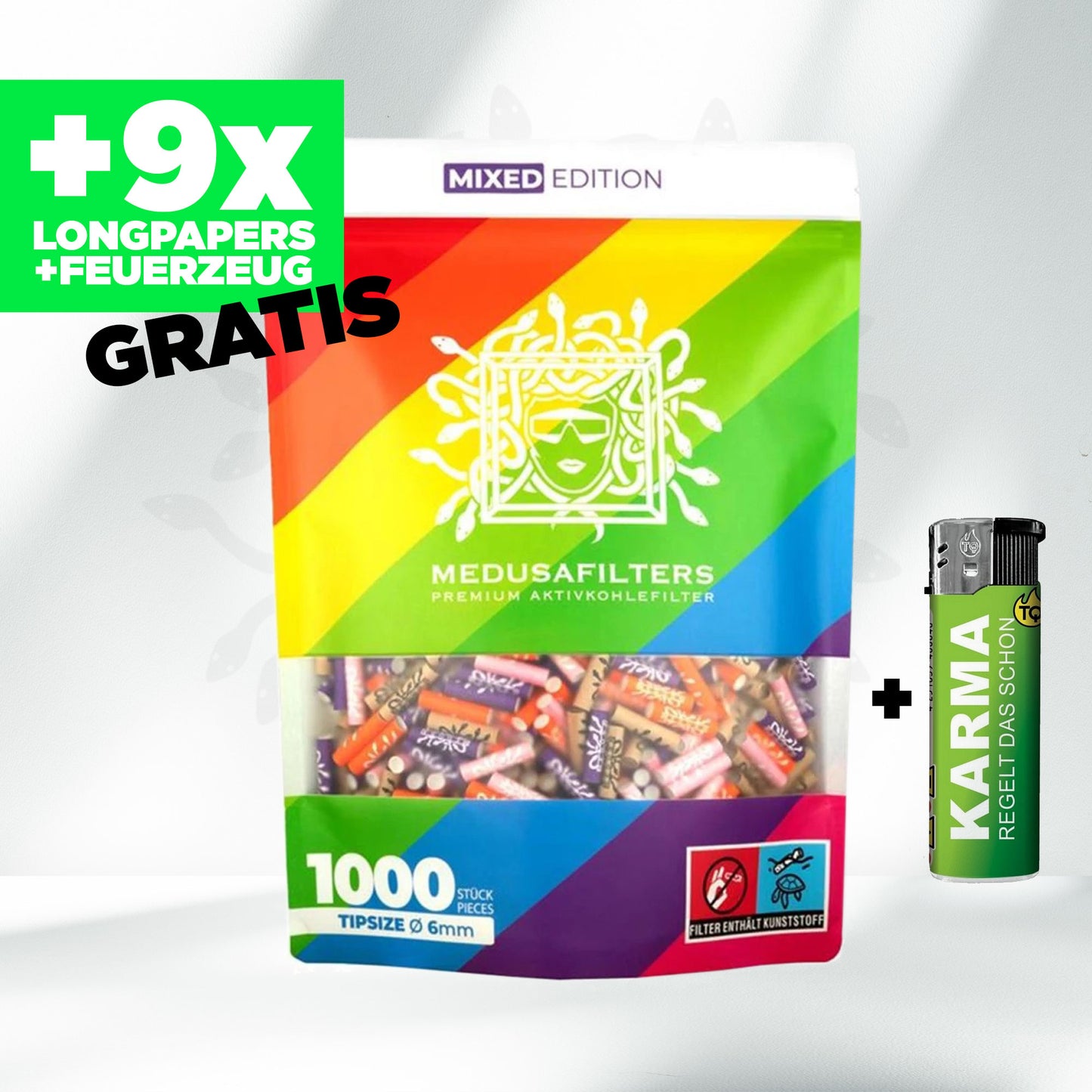 Medusafilters Aktivkohlefilter 6mm (1000 Stück)