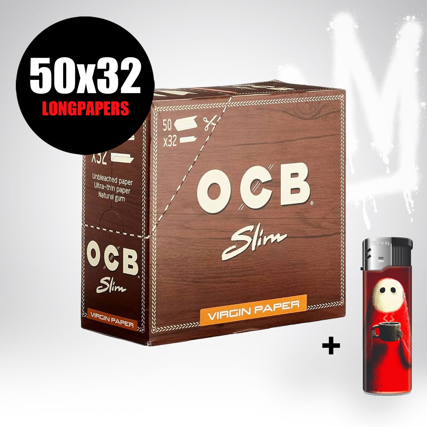 OCB Virgin Slim Blättchen King Size - Unbleached