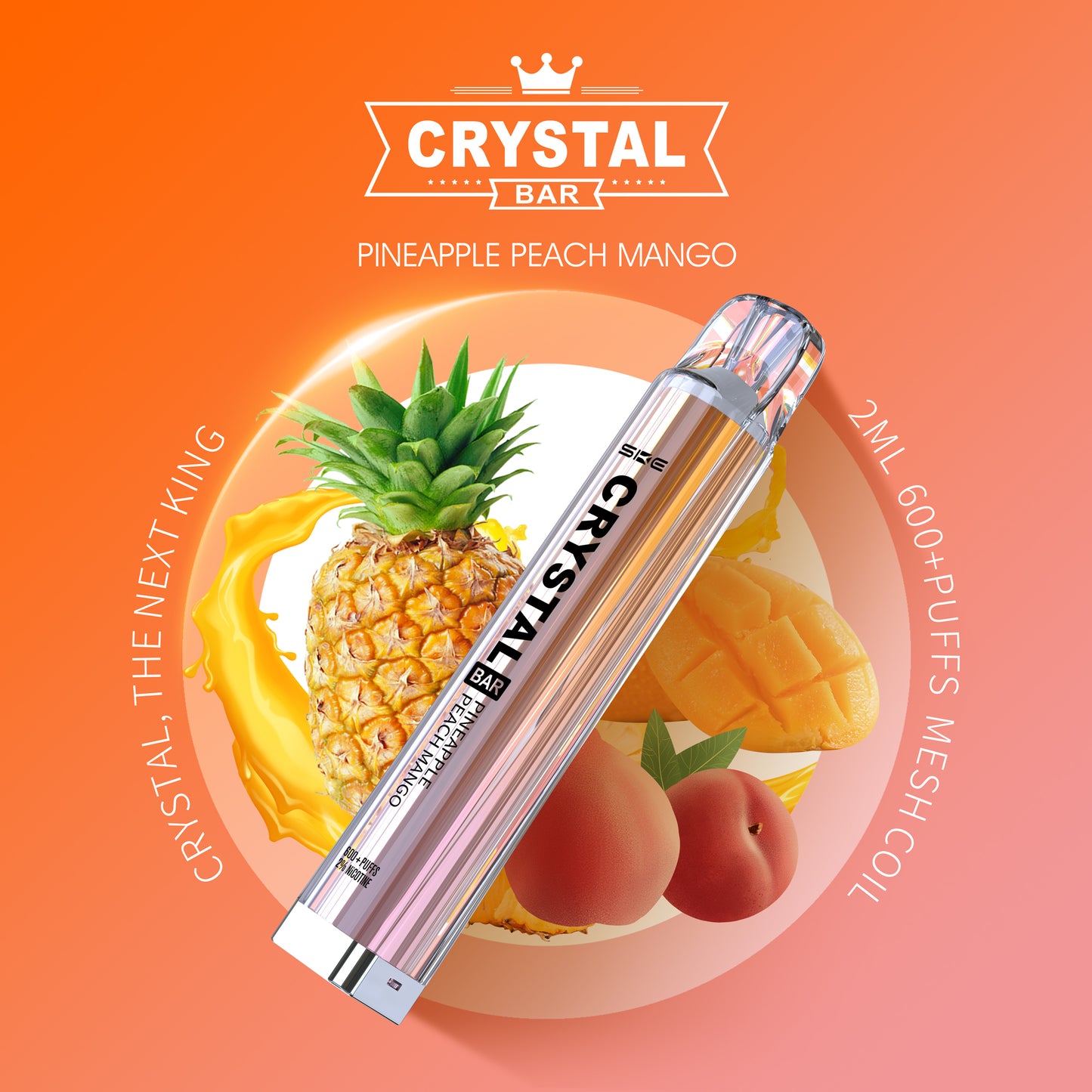 SKE Crystal Bar 600 - Pineapple Peach Mango