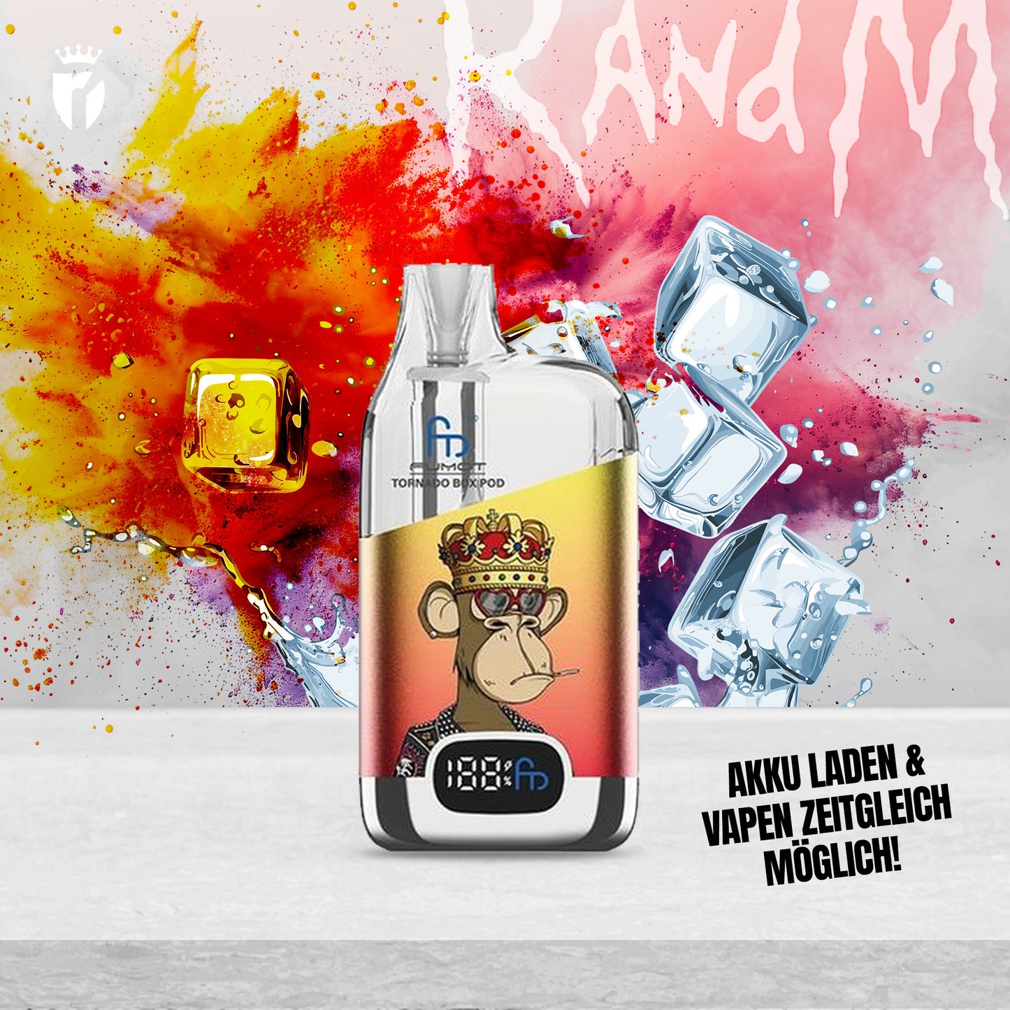 Yellow Red - RandM Box Pod 12000