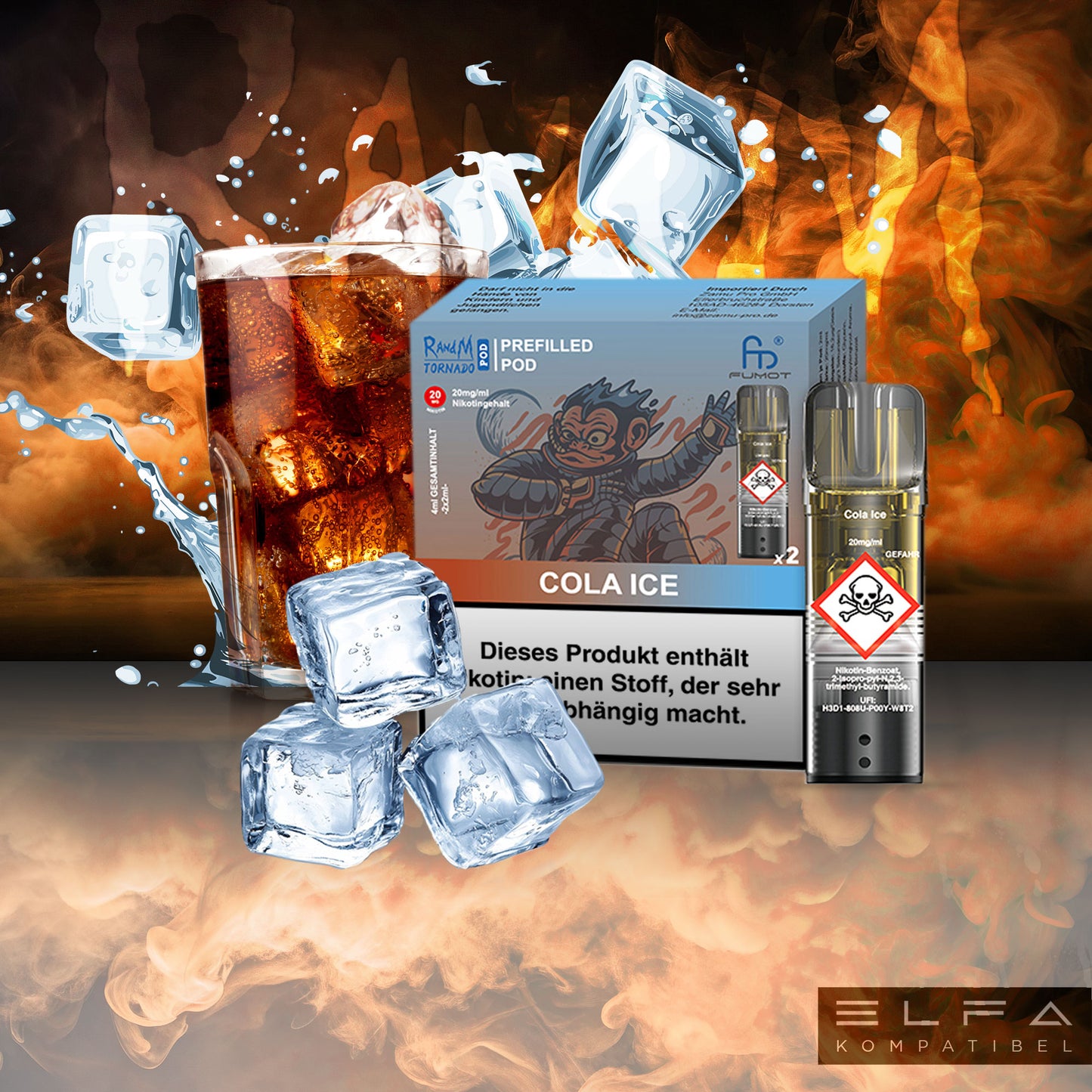 Cola Ice - 20mg/ml - Prefilled Pods (MatchBar) (2 Stück)