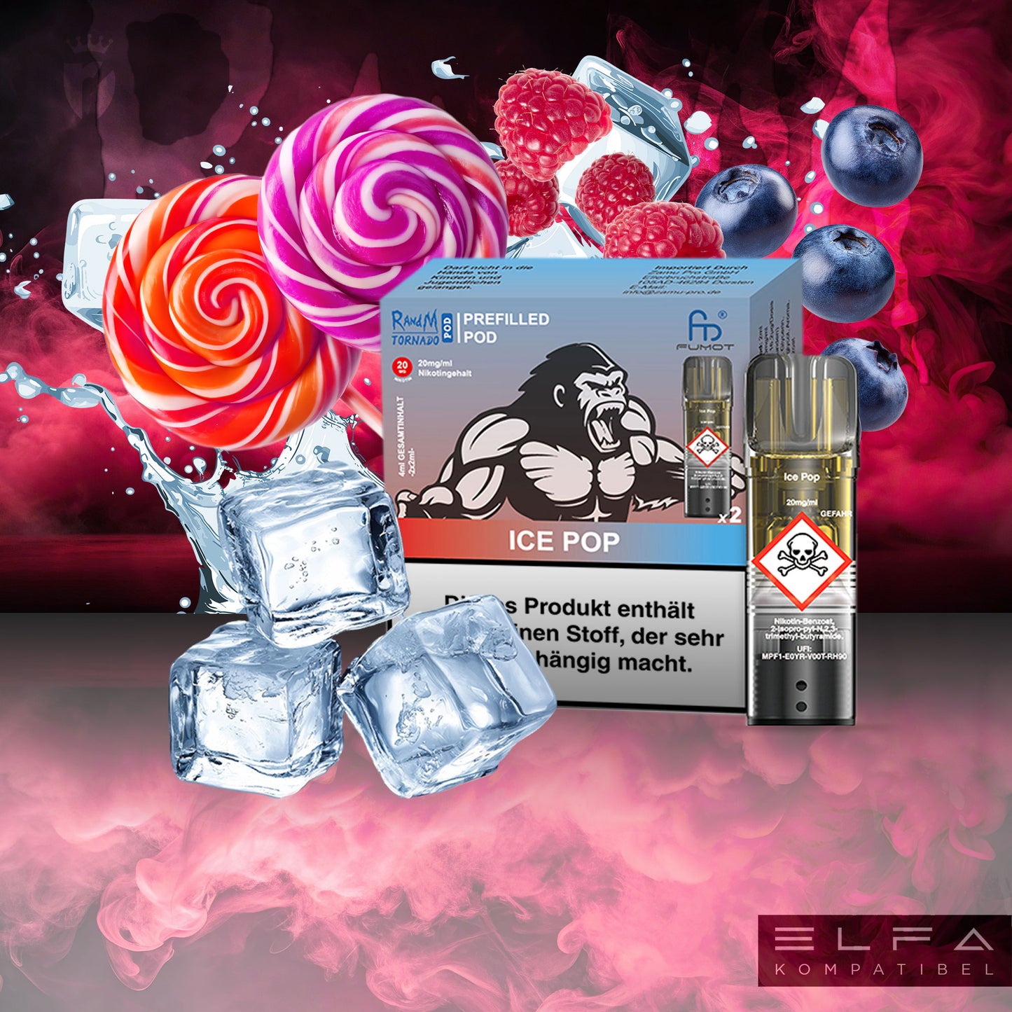 Ice Pop - 20mg/ml - Prefilled Pods (MatchBar) (2 Stück)