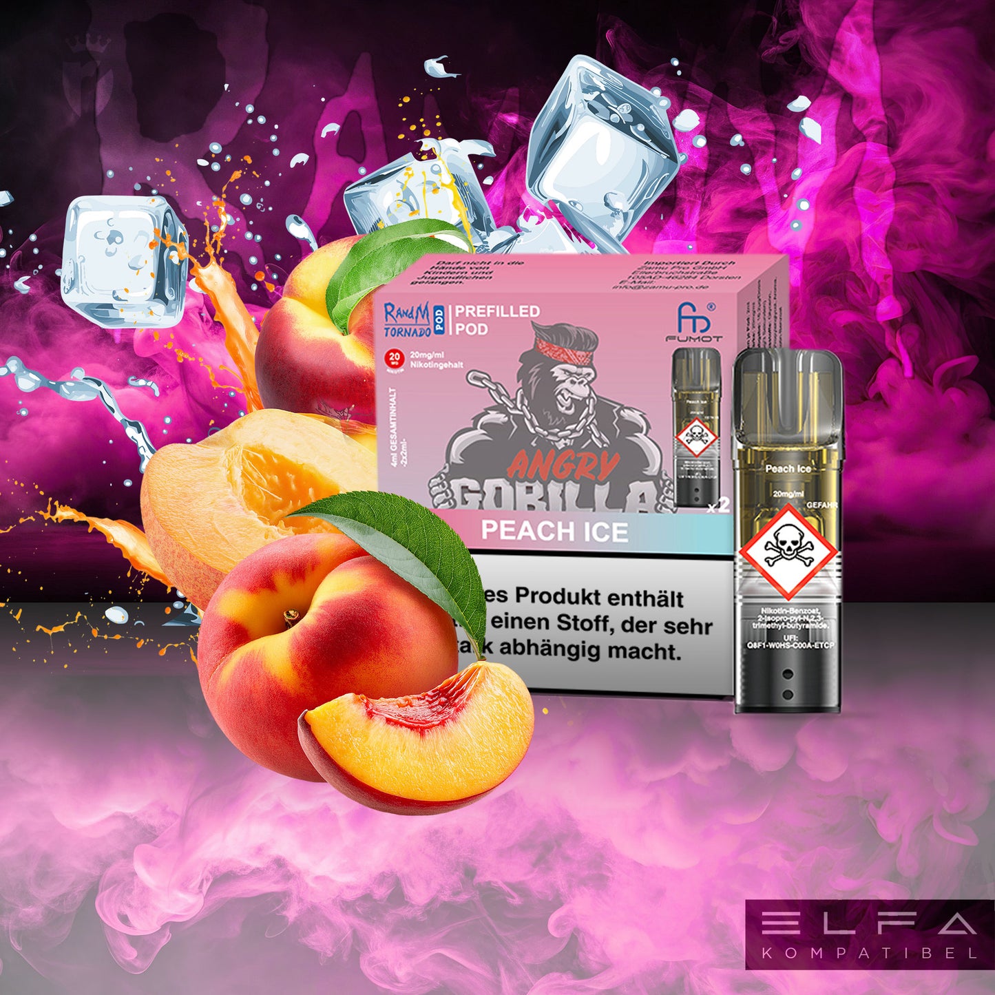 Peach Ice - 20mg/ml - Prefilled Pods (MatchBar) (2 Stück)