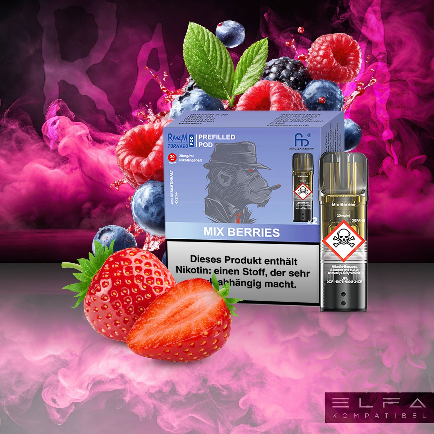 Mix Berries - 20mg/ml - Prefilled Pods (MatchBar) (2 Stück)