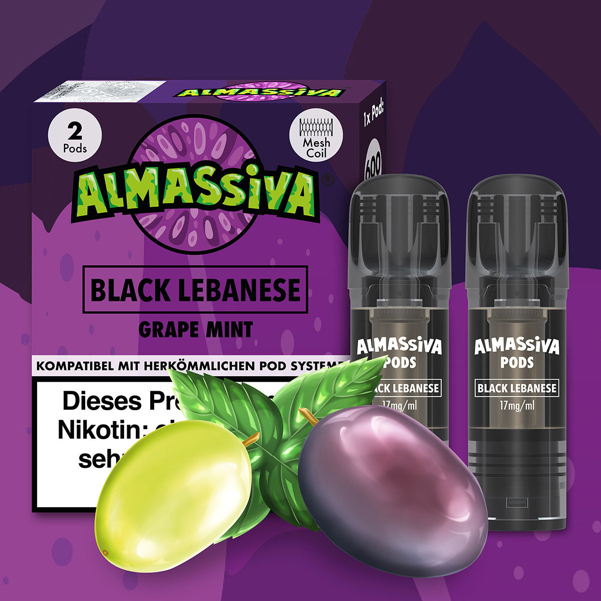 Black Lebanese - 17mg/ml - Prefilled Pods (MatchBar) (2 Stück)