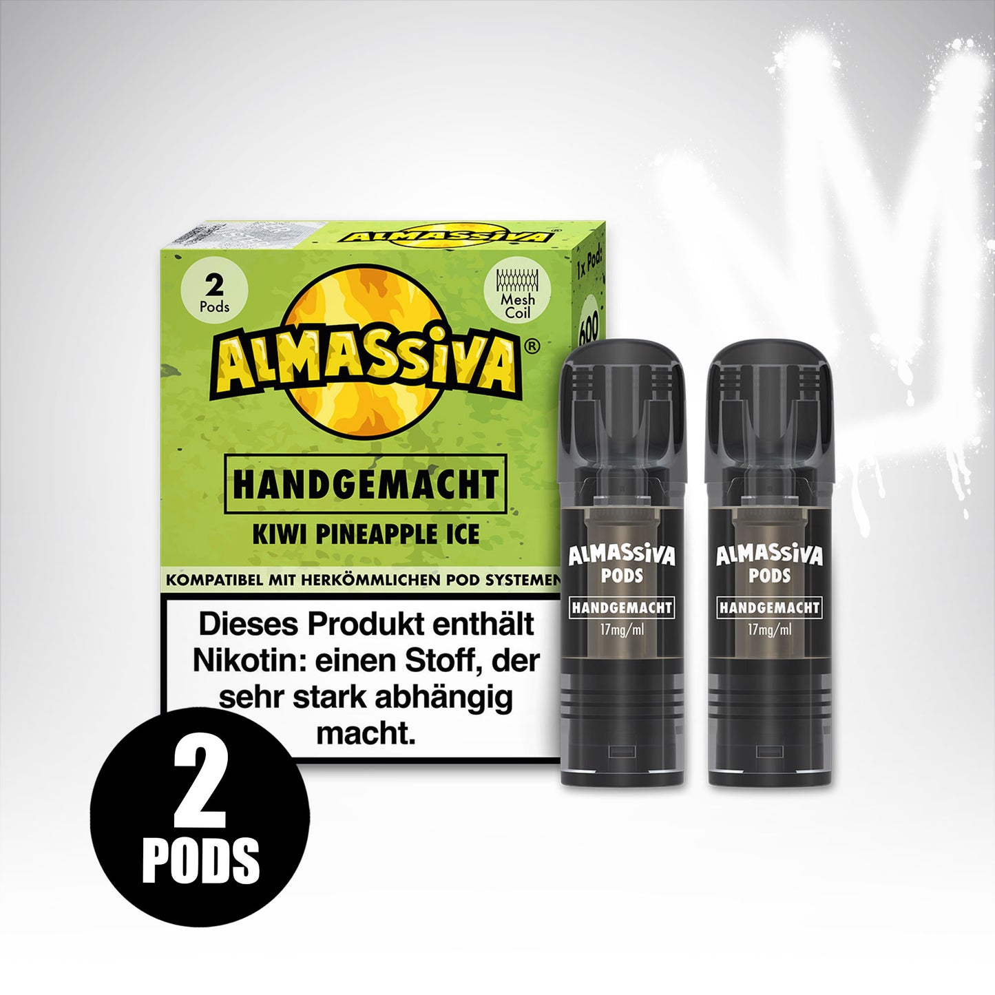 Handgemacht - 17mg/ml - Prefilled Pods (MatchBar) (2 Stück)