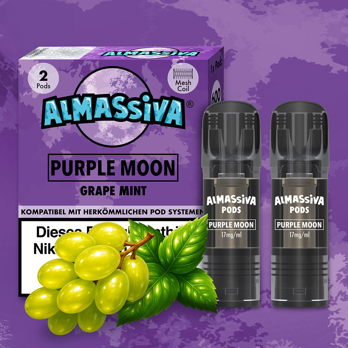 Purple Moon - 17mg/ml - Prefilled Pods (MatchBar) (2 Stück)