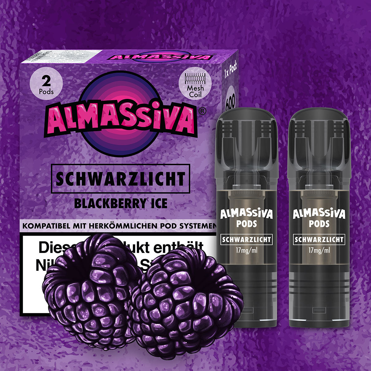 Schwarzlicht - 17mg/ml - Prefilled Pods (MatchBar) (2 Stück)