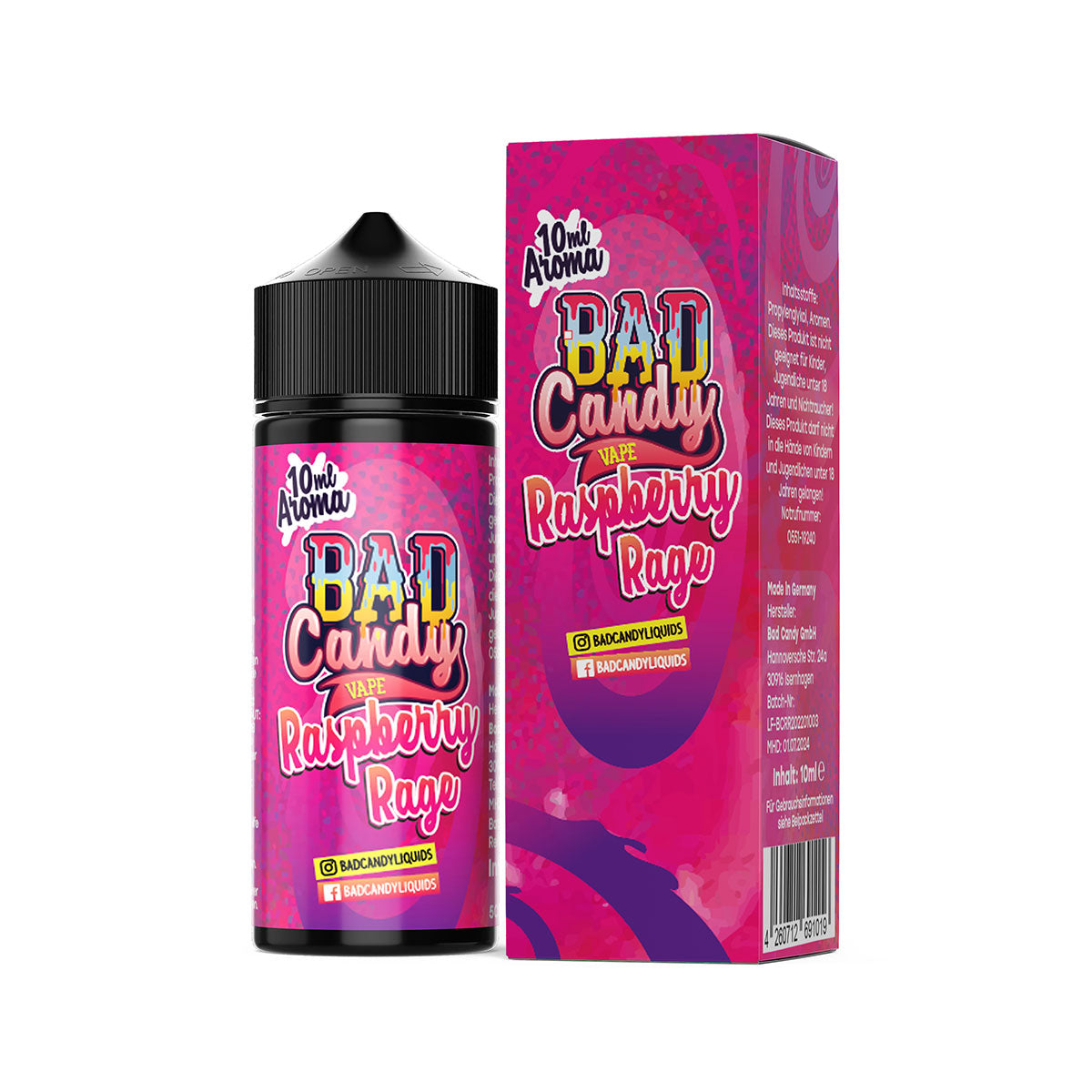 Bad Candy - Raspberry Rage - 10ml Aroma (Longfill)