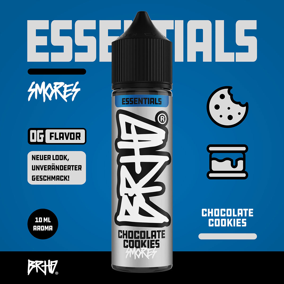 Barehead - BRHD - Chocolate Cookies (Smores) - 10ml (Longfill)