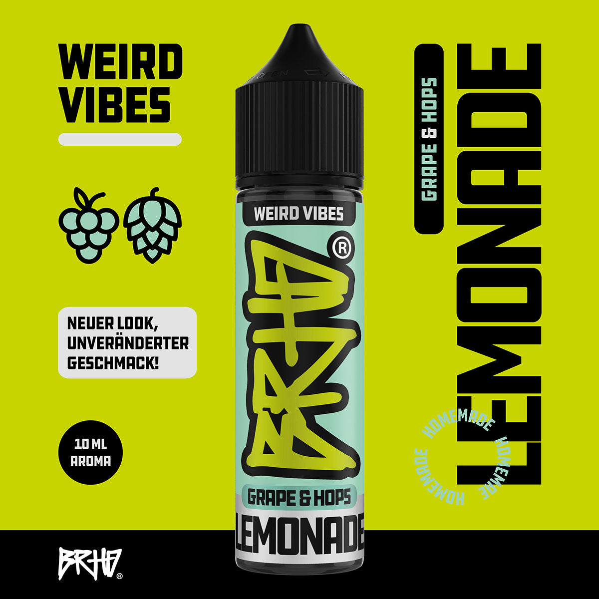 Barehead - BRHD - Grape & Hops Lemonade - 10ml (Longfill)