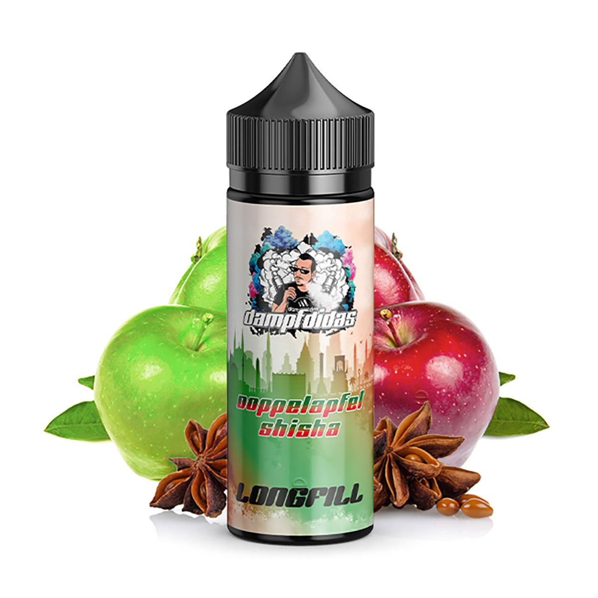 Dampfdidas - Doppelapfel - 10ml Aroma (Longfill)