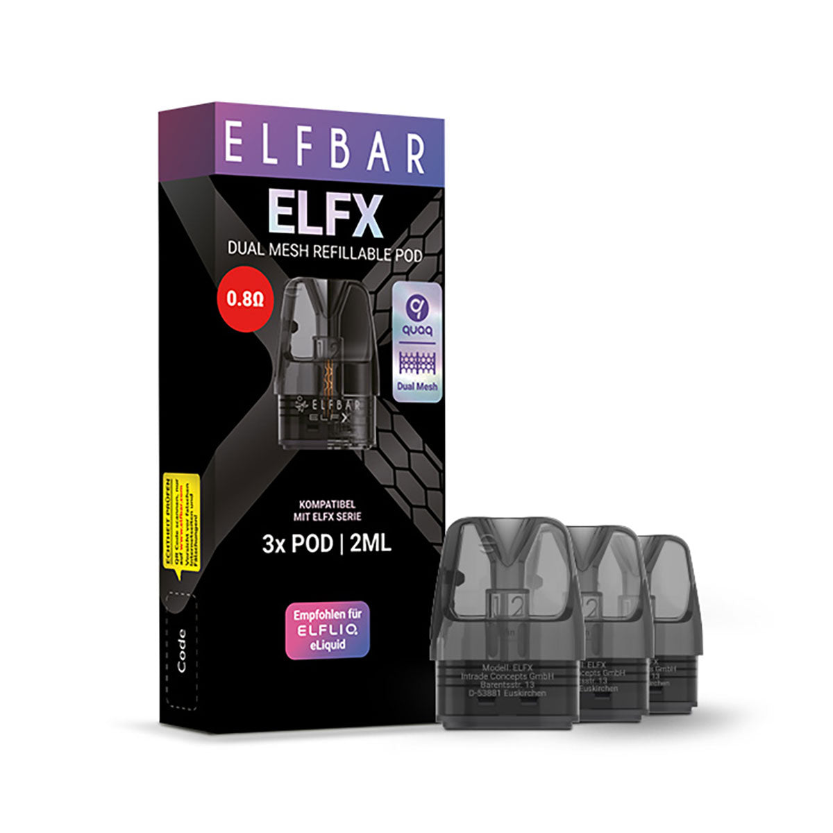 ELF Bar - ELFX - Refillable Pods (3 Stück)