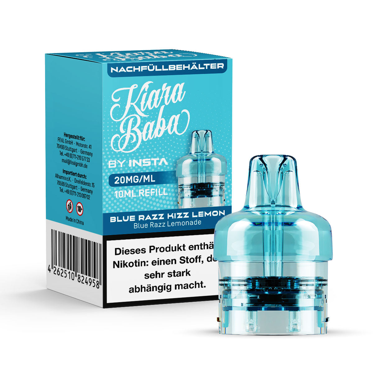 Blue Razz Kizz Lemon - Kiara Baba 10K - Pod