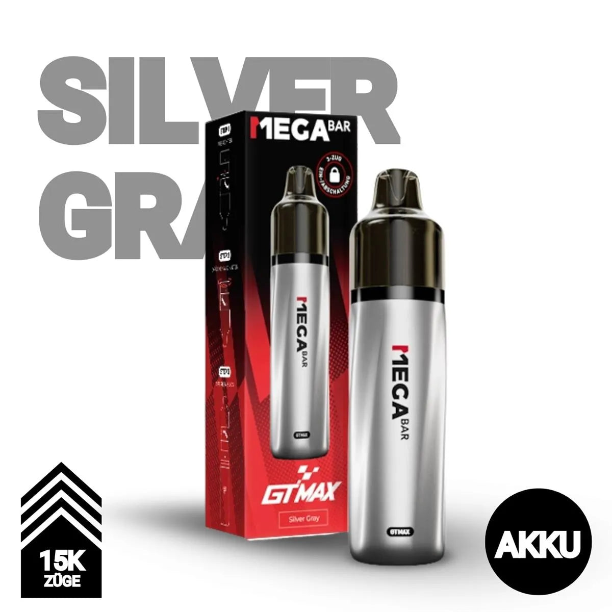 Silver Grey - MegaBar GT Max - Akku