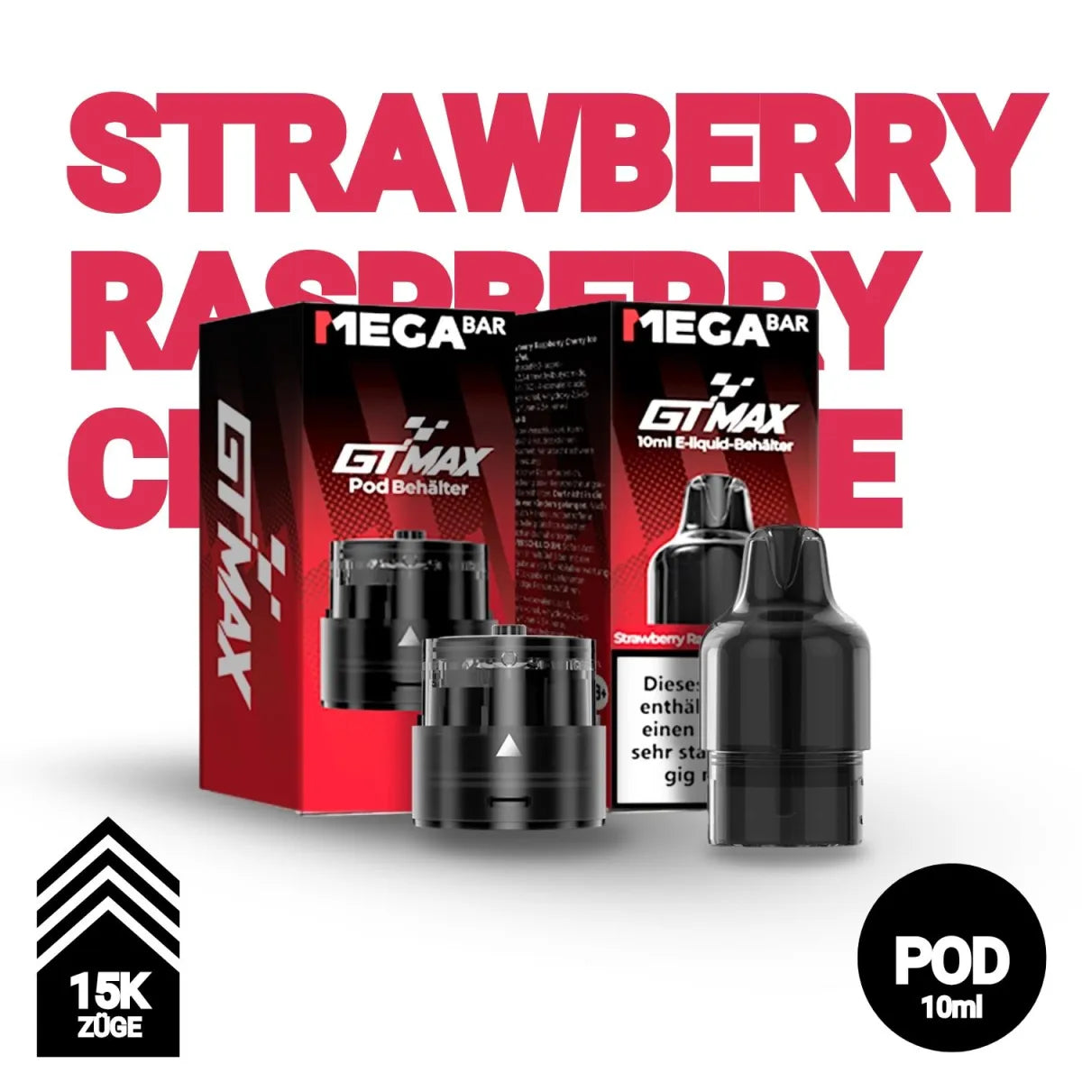 Strawberry Raspberry Cherry Ice - Megabar GT Max - Pod