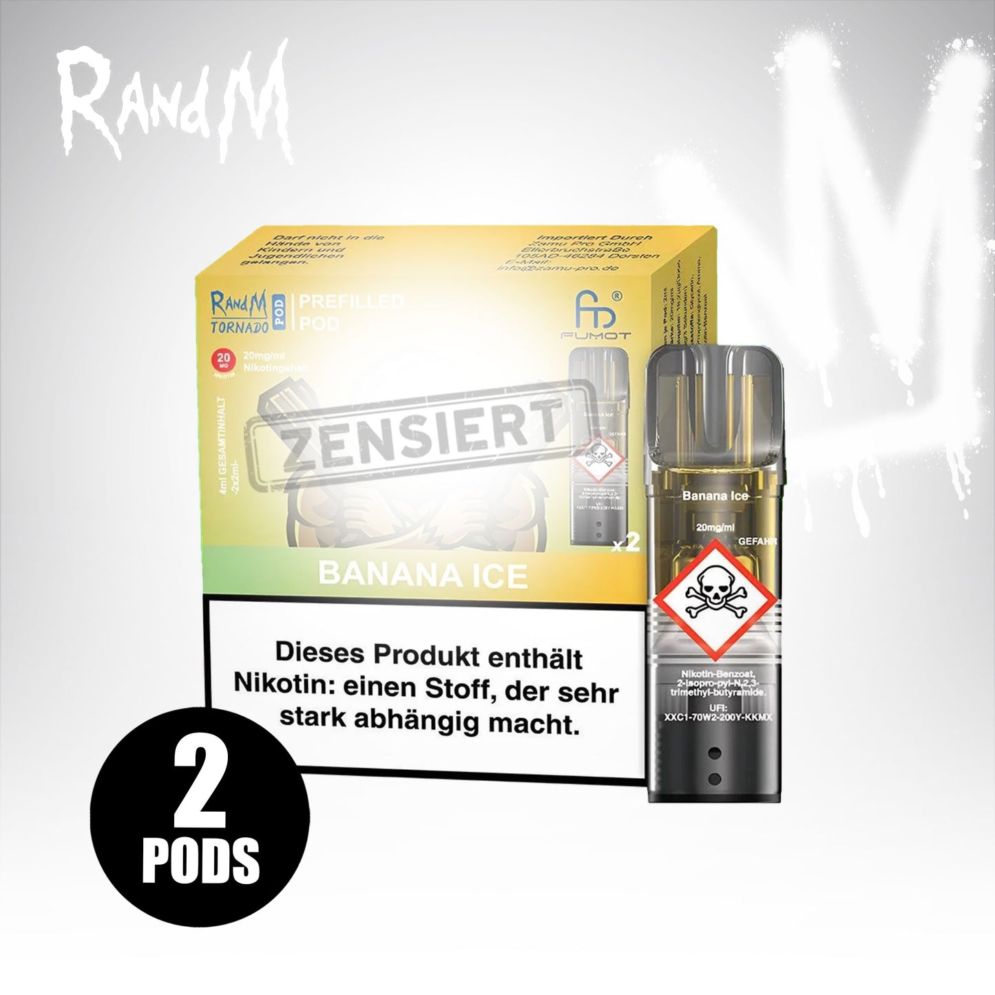 Banana Ice - 20mg/ml - Prefilled Pods (MatchBar) (2 Stück)