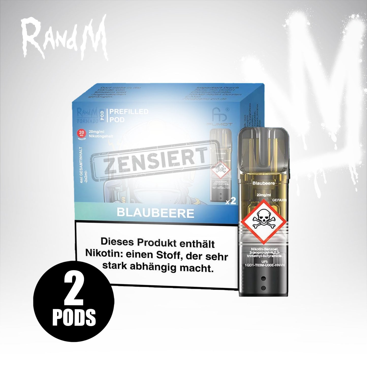 Blueberry - 20mg/ml - Prefilled Pods (MatchBar) (2 Stück)