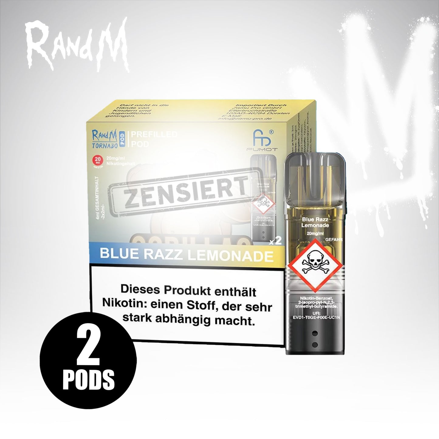 Blue Razz Lemonade - 20mg/ml - Prefilled Pods (MatchBar) (2 Stück)