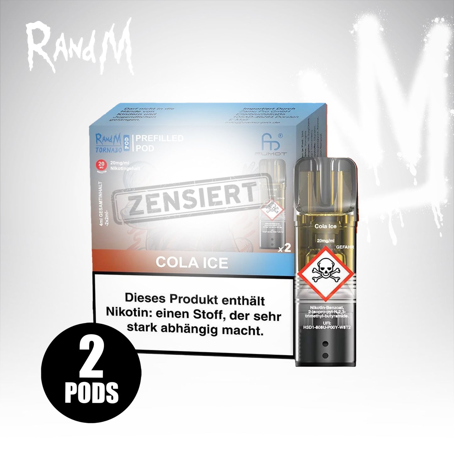 Cola Ice - 20mg/ml - Prefilled Pods (MatchBar) (2 Stück)