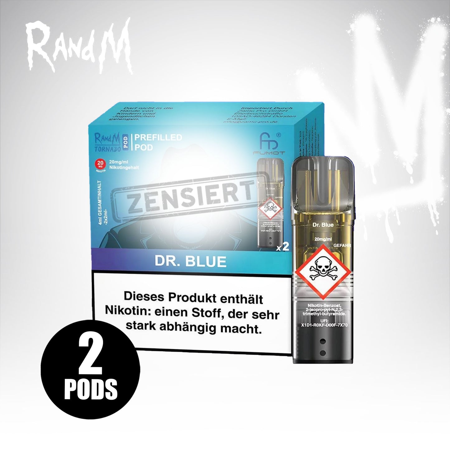 Dr. Blue - 20mg/ml - Prefilled Pods (MatchBar) (2 Stück)