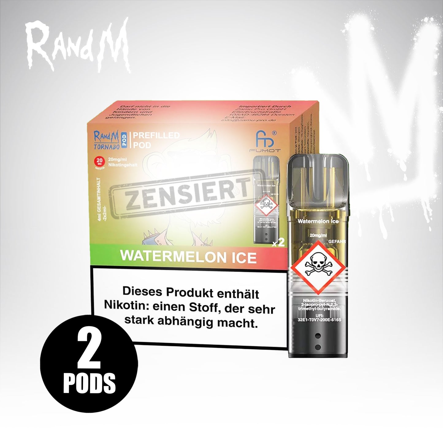 Watermelon Ice - 20mg/ml - Prefilled Pods (MatchBar) (2 Stück)