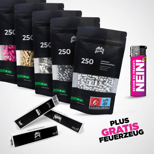 Kailar Aktivkohlefilter Cellulose Slim 6mm (250 Stück)