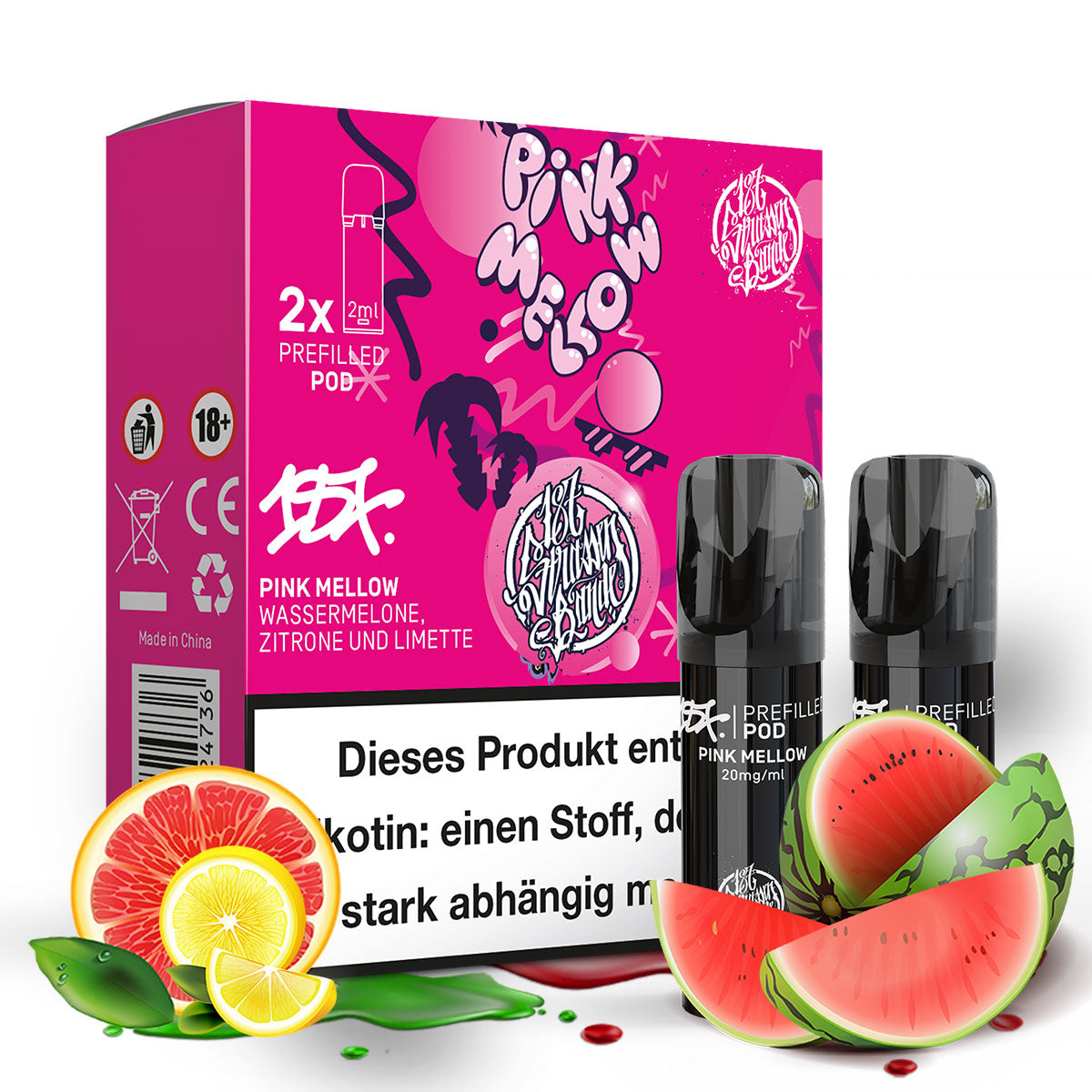 Pink Mellow - 20mg/ml - Prefilled Pods (MatchBar) (2 Stück)