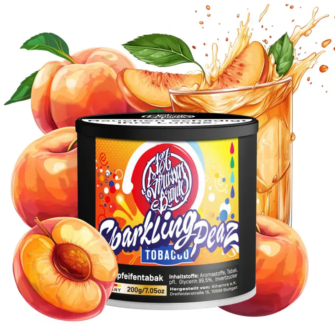 187 Shisha Tabak 200g - Sparkling Peaz